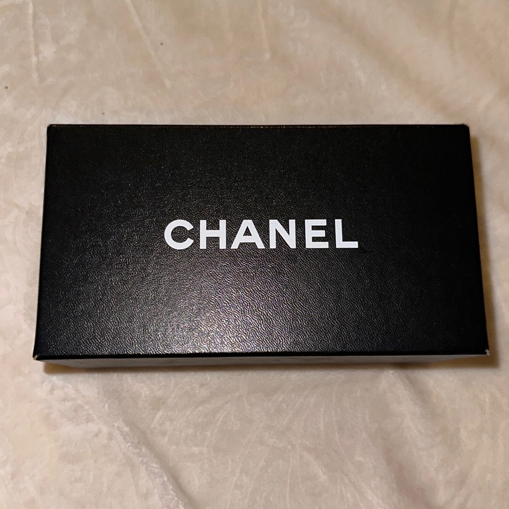 Chanel sunglass box with information booklet and authentication card